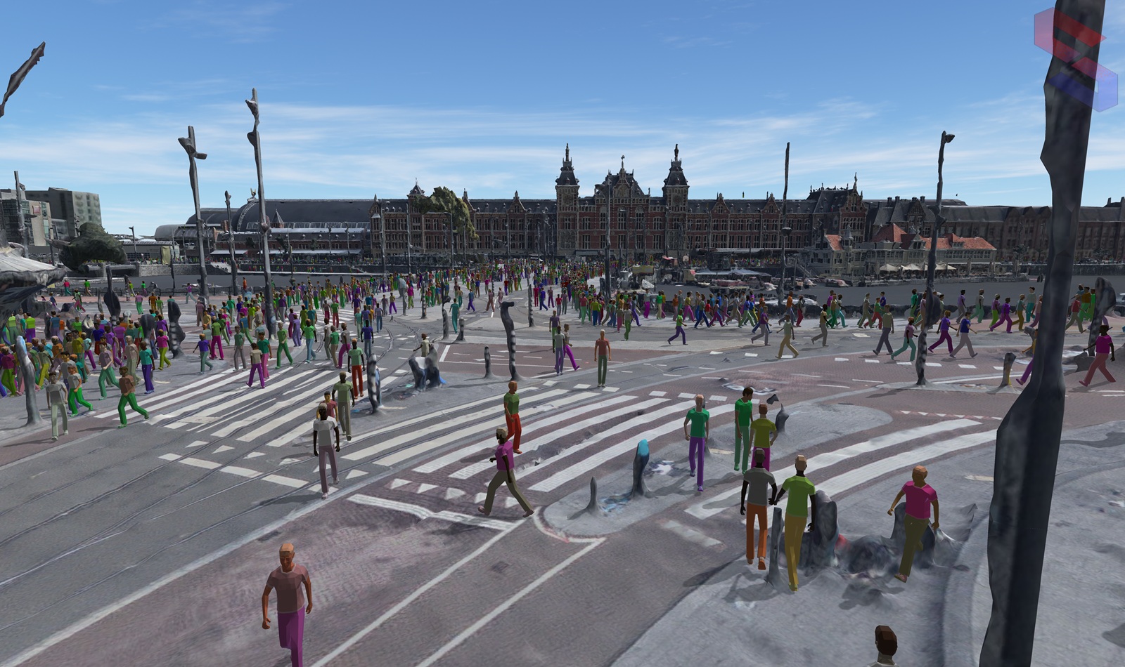 uCrowds receives grant to support research on crowd simulations image